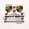 Car Emblems Metal Creative Stickers Waterproof Dirt-proof Sticker For Porsche 911 Cayenne Carrera 928 Panamera Boxster Macan 918 FV6