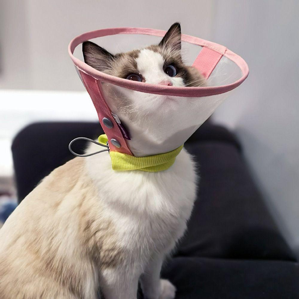 Breathable Pet Neck Cone Soft Cat Neck Protective Circle  Postoperative Care