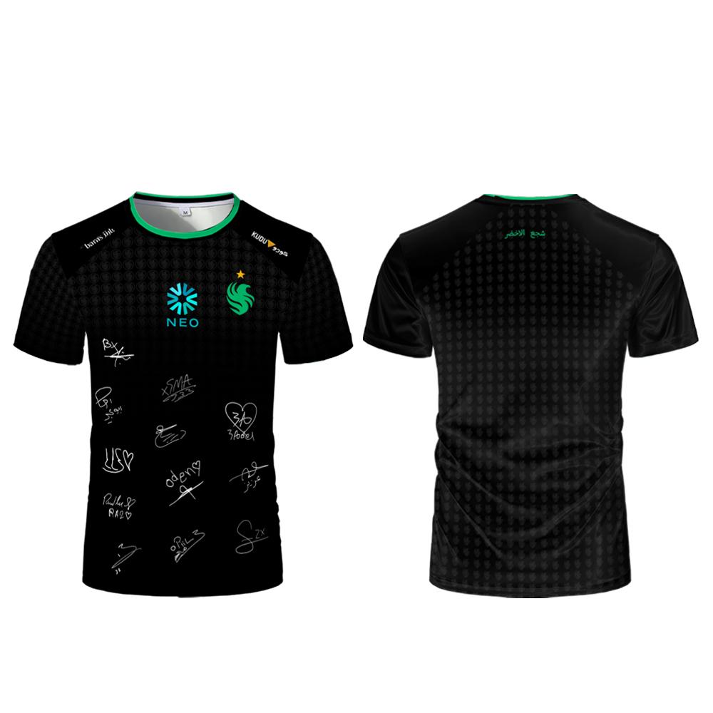 Футболка Niko Jersey CS2 Esports CSGO Команда Falcons Тренировочная футболка Унисекс Уличный стиль Лето Оверсайз Фанаты Игр Форма