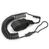 TPU Black Elastic Water Sports Foot Rope Surfing Paddle Board Ankle Spring Traction Strap