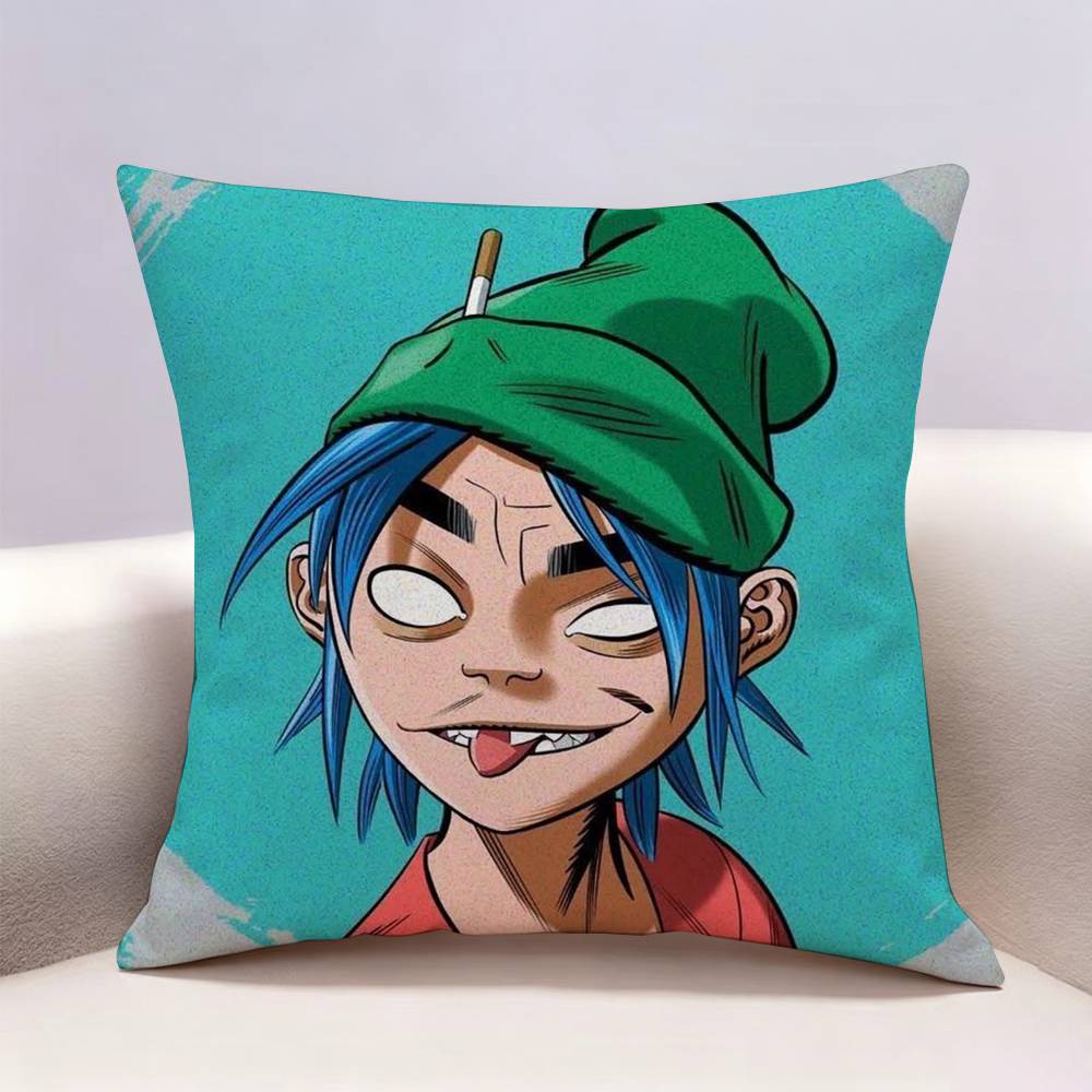 GGorillaz Band Doublesided print Pillow Case for Sofa Living Room Home office Decor Protective Cover