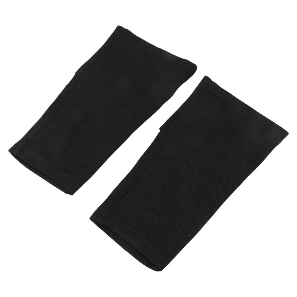 1 Pair Soccer Shin Guards Sleeves Prevent Slip Double Layers Football Compression Calf Sleeves L