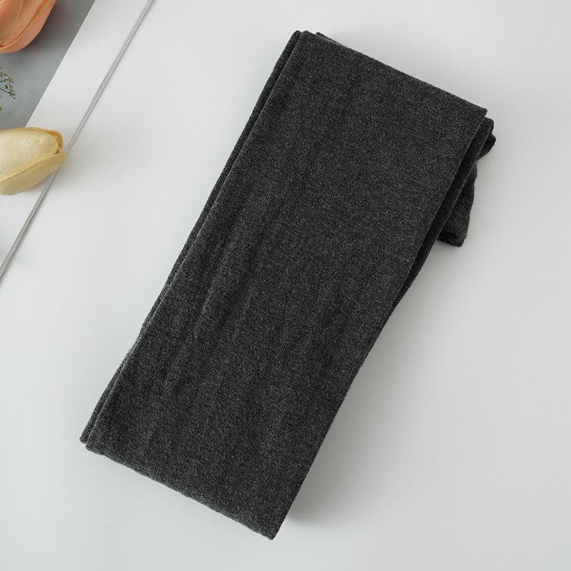 "Серые хлопковые бархатные облегающие колготки на осень-зиму"