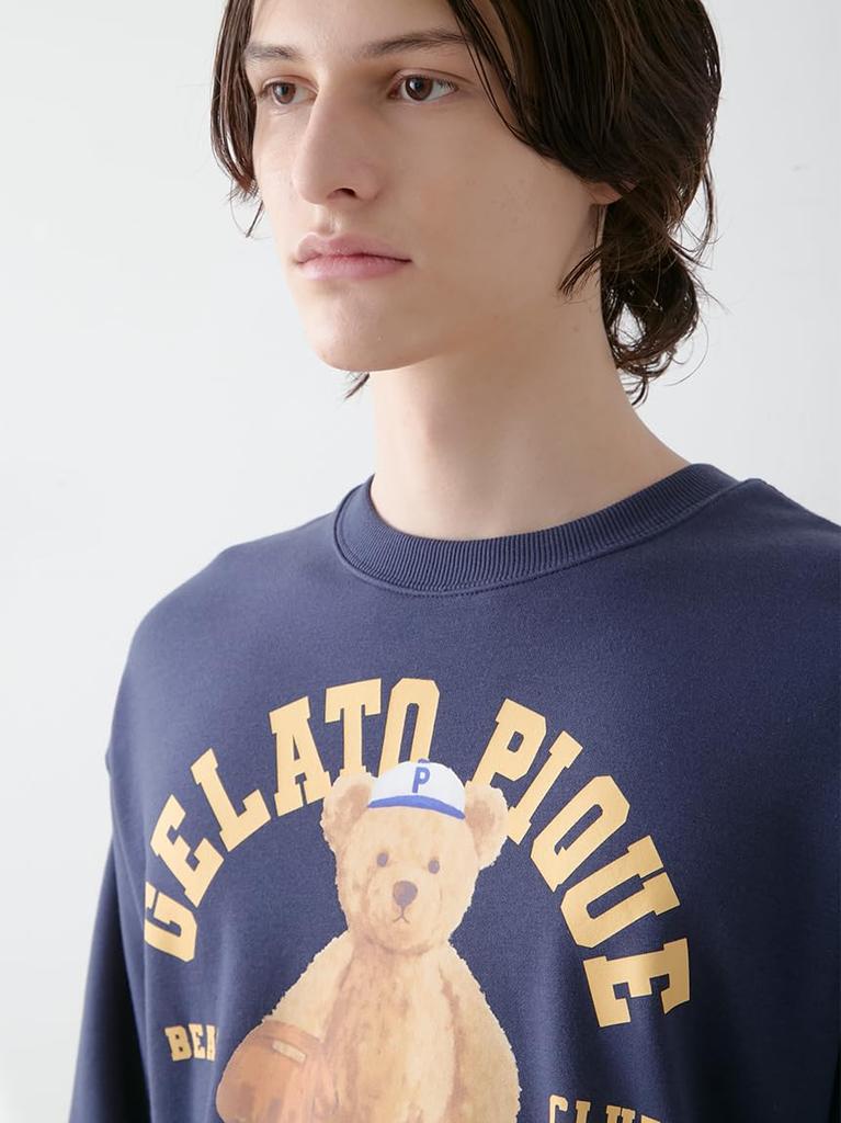 Gelato Pique HOMME Спортивный флисовый пуловер с мишкой PMCT254982NVYM