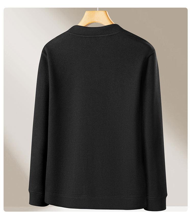 [Including Wool/Velvet Warmth] Autumn and Winter Business Casual Loose V-neck Velvet Knitted Cardigan Jacket for Men