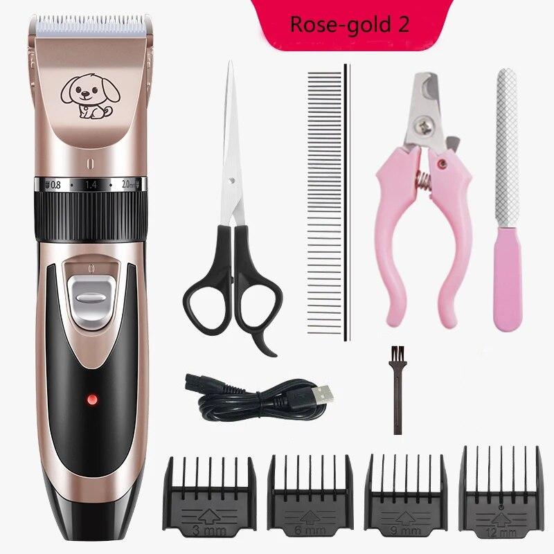 Перезаряжаемые машинки для стрижки домашних животных, набор для стрижки домашних животных, USB, профессиональные машинки для стрижки домашних животных с низким уровнем шума, наборы для стрижки домашних животных