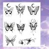 Девушки Коко Бабочка Коллекция Выставка Татуировки Наклейки Водонепроницаемый Эмоциональный Хна Модные Татуировки Цветная Татуировка, Нет. 34, 1 комплект