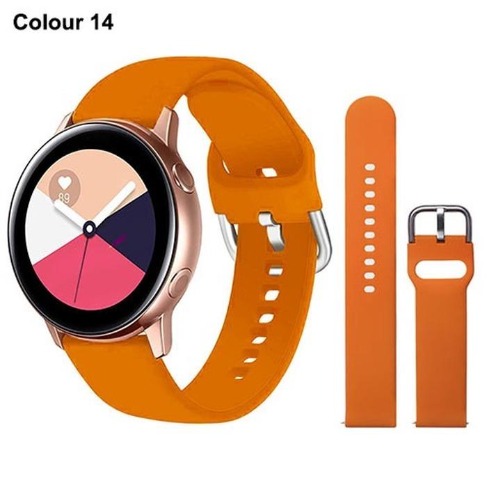 Силиконовый ремешок 20 мм 22 мм для Samsung Galaxy Watch Active 2 Watch 3 45 мм 42 мм Gear S3 ремешок для часов браслет-ремешок для Amazfit bip Huawei Watch GT 2 2e pro