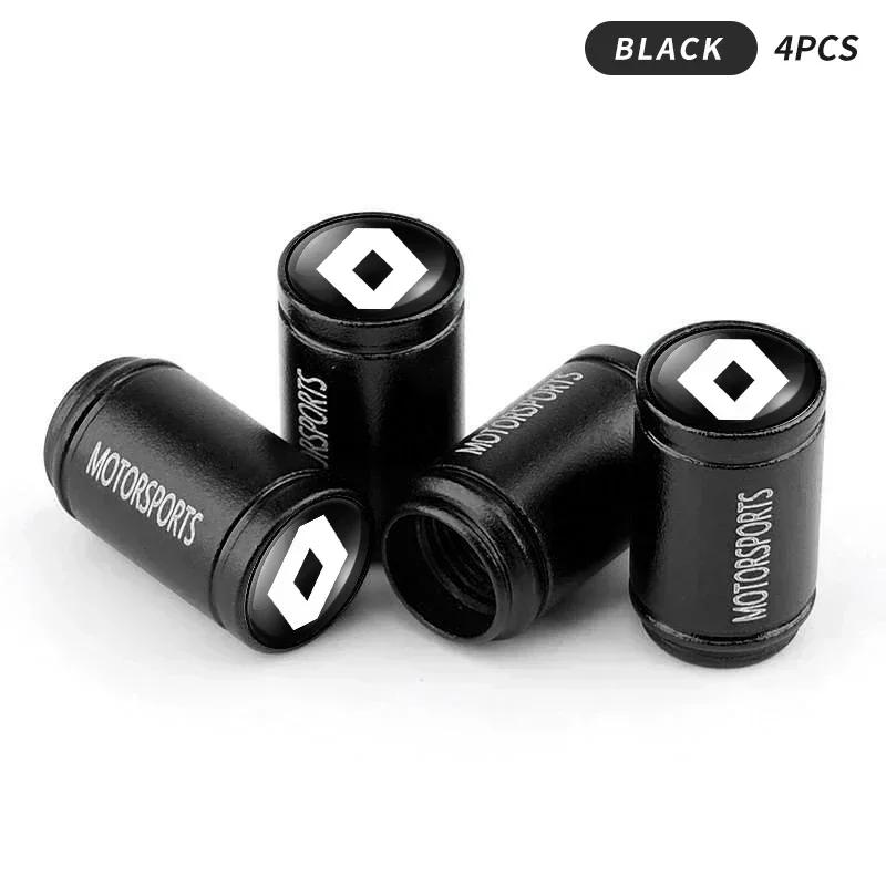 For Renault 2026 New Hub Caps 4pcs Car Wheel Tire Valve Caps Tyre Stem Covers Accessories For Renault DACIA Fluence Scenic Logun