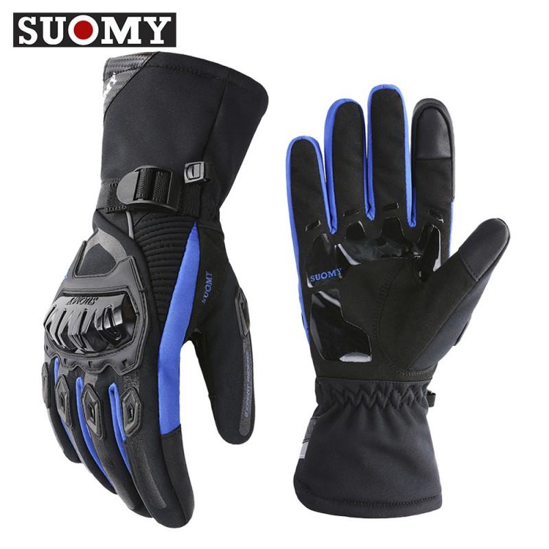 Winter Motorcycle Gloves Touchscreen Waterproof Windproof Thermal Long Cycling Men Women
