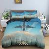3D Airplane Printed Bedding Set Kids Adults 2/3pcs Duvet Cover With Pillowcase Comforter Bedding Quilt Cover Luxury Bedding Set
