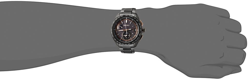 Brightz Solar Radio Sporty Line Black Dial Titanium Model Sapphire Glass SAGA263 Black [Seiko Watch] Carbon-like Men's