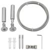 304 Stainless Steel Retractable Clothesline Balcony Mount Wall Mount Wire Rod  Balcony Use