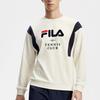 Fila Письмо Круглый вырез Американский стиль Свободный Спортивный свитшот Мужской свитшот Белый A11M413206F-IV