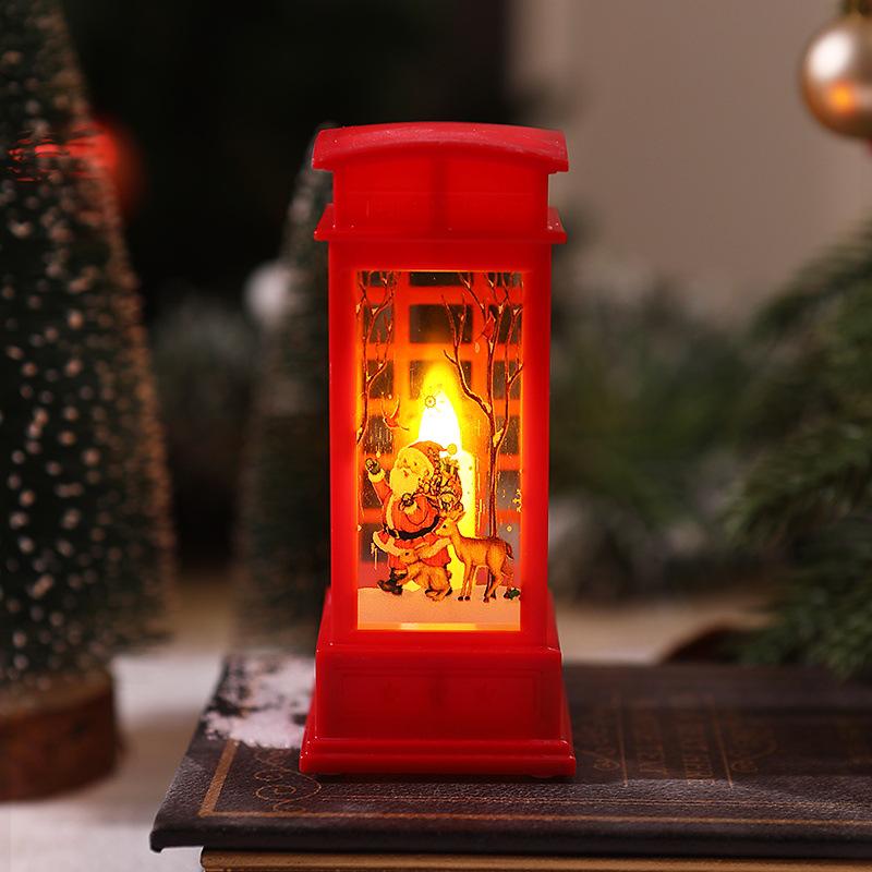 Санта Клаус Рождественский Фонарь Подсвечник Ночник