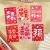 6Pcs Thickened Snake Year Red Envelope Bag Cartooon 2025 Red Pocket  New Year's Eve