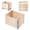 KADAX Wooden Pallet Extension 60x80cm Pallet Container Bed Pack of 3