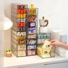 1 Acrylic Drawer-Type Coffee and Tea Bag Storage Box, Dust-Proof and Transparent Stackable Coffee Capsule Instant Milk Tea Desktop Organizer, Stat
