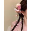 1Pcs Chinese Style Hair Clip Headpieces Fresh Flower Hairpin Durable Hanfu Hair Accessories