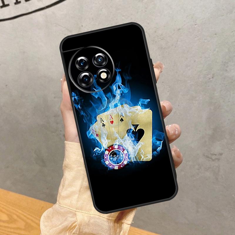 Кейс для OnePlus 8 9 10 Pro 15 13 12 11 13T 13R 12R 10T 8T Nord CE 5 2 3 4 Lite N20 N30 с рисунком костей для покера и казино