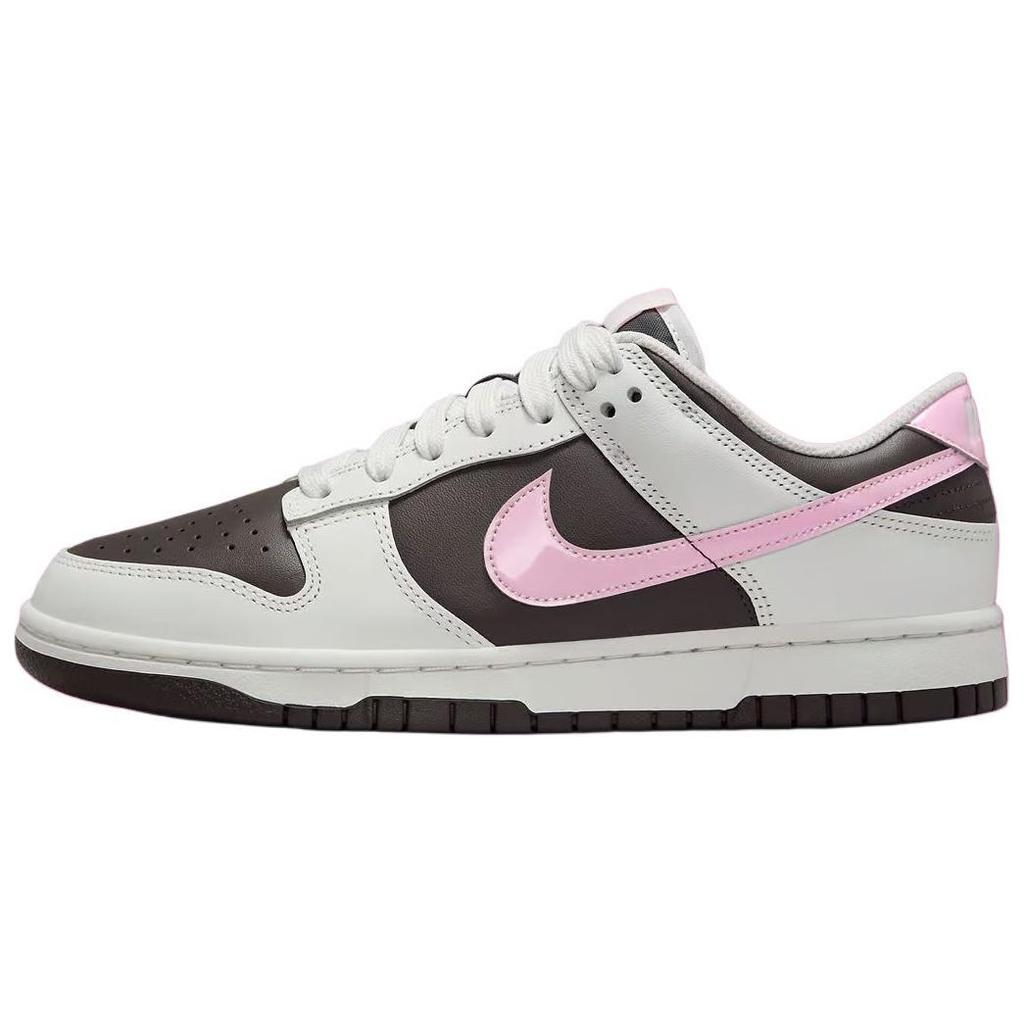 Nike Кроссовки Dunk Скользкие Устойчивые к истиранию Низкие Кеды для скейтборда Женские Белые Розовые IB8510-100