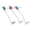 Dragonfly Clip Fake Dragonfly Pole Clips Natural Organic Concept 3D Dragonfly Garden Decor for Family Garden Potted