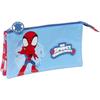 Triple Pencil Case - SAFTA - Spidey Rescue - Comfortable - Versatile - School Children