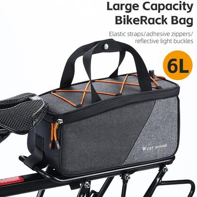 Большая вместительная сумка на заднюю багажник для велосипеда, уличная дорожная сумка, портативная сумка для езды на велосипеде на заднем сиденье