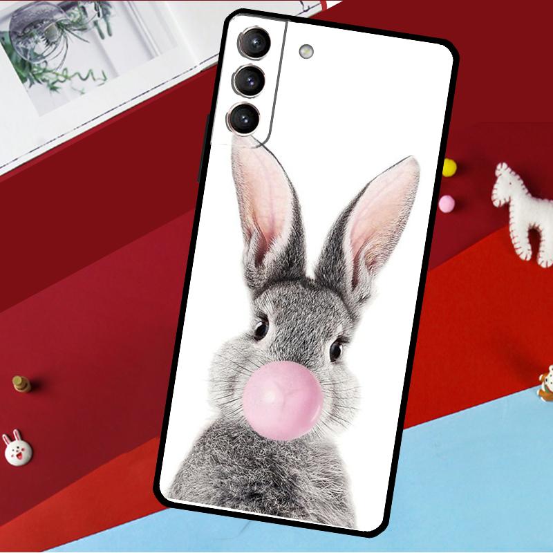 Милый Заяц Кролик Чехол Для Samsung Galaxy S25 S23 S22 S20 S24 Ultra S9 S10 Plus S21 FE S25 FE Чехол Для Телефона