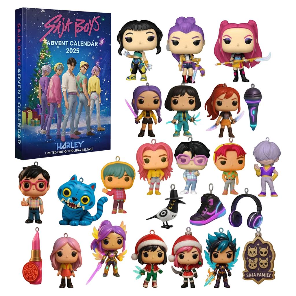 1 PC 3D Advent Calendar Christmas Decoration Plastic Pendant