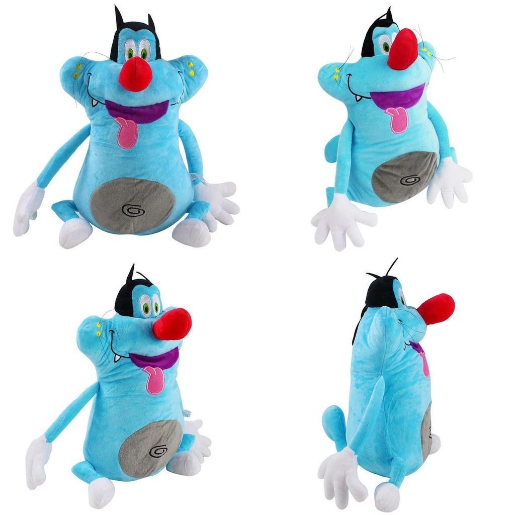 Adorable Oggy And The Cockroaches Blue Cat Plush Toy For Cartoon Lovers 14
