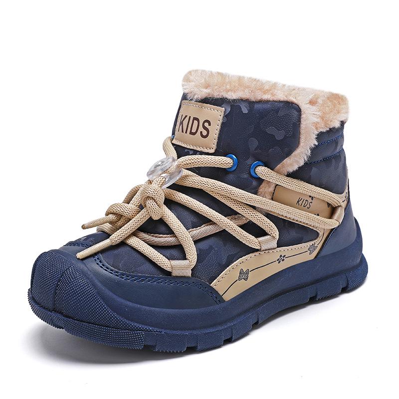 Зимние теплые высокие сноубутсы для детей - Модные и универсальные для использования на открытом воздухе