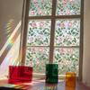 Green Plant Vine 3D Glass Film Application Sunshade Window Sticker Home Decoration Stickers Flower Shaped Window Film Home Decor