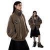 Винтажная куртка High Street для женщин, свободная, теплая, утолщенная, уличная мода, персонализированная, хип-хоп, мягкие парки