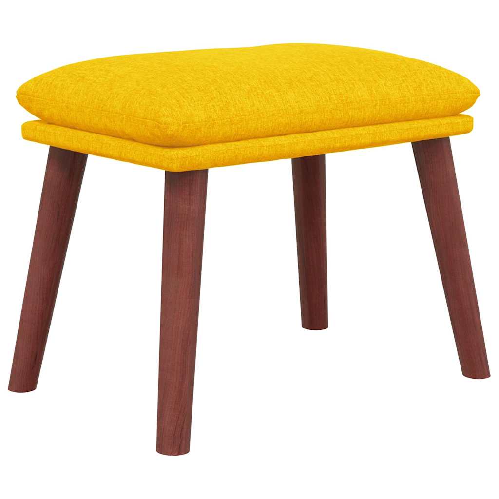 Recliner Chair with Ottoman Mustard Yellow Fabric