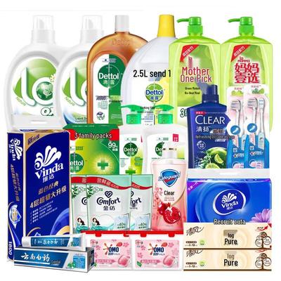 Набор: Шампунь Clear, Дезинфицирующее средство Dettol и Гель для душа Safeguard