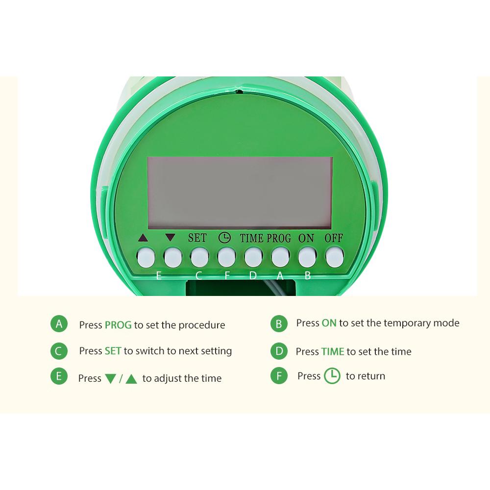 Садовый интеллектуальный таймер полива, автоматический контроллер орошения цветов с ЖК-дисплеем