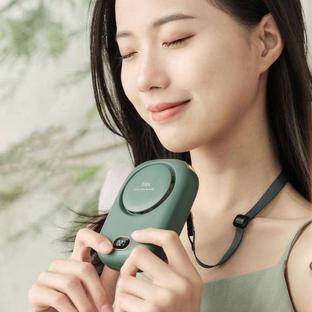 Портативный мини-электрический вентилятор с технологией Turbo Ultra Quiet и светодиодным дисплеем