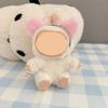 [Cloth Only] 17cm Doll Clothes Cartoon Toy Kitten Hairband Sweet Overalls Set Clothing Set Replacement Exquisite Accessories