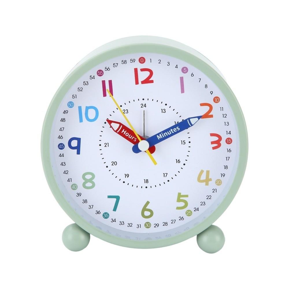 Pencil Design Children's Alarm Clock Battery Operated Time Planning Clock Bedroom Decor