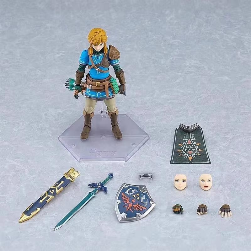 Figma626 Линк из The Legend of Zelda: Слезы Королевства Дикое Дыхание Мобильная Ручная Аниме-Игрушка Фигурка Действия В Наличии