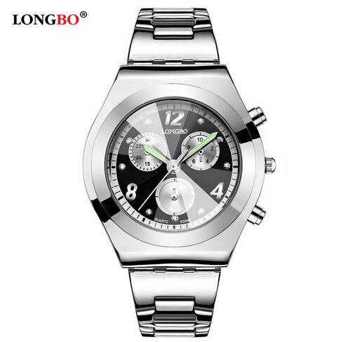 Fashion LONGBO Brand Luxury Water Resistant Casual Quartz Women Lady Gift Watches Full Stainless Steel Sports Watch Montre Femme