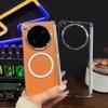 Чехол для OPPO Find N6 Новый Жесткий Прозрачный Магнитный Флип-чехол Защита от отпечатков пальцев Задняя крышка для OPPO Find N6 Чехол
