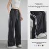 Women's High-Waist Quick-Dry Striped Wide-Leg Sports Pants - Spring/Summer 2025 Collection