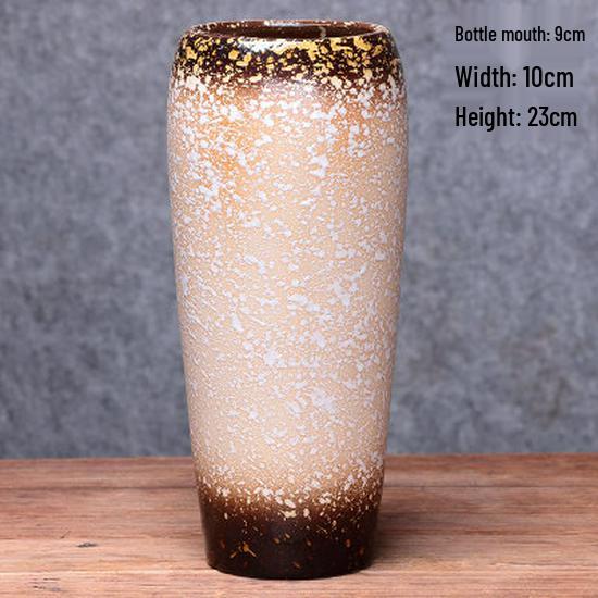 Европейская минималистичная керамическая напольная ваза для гостиной - Икебана и сухоцветы