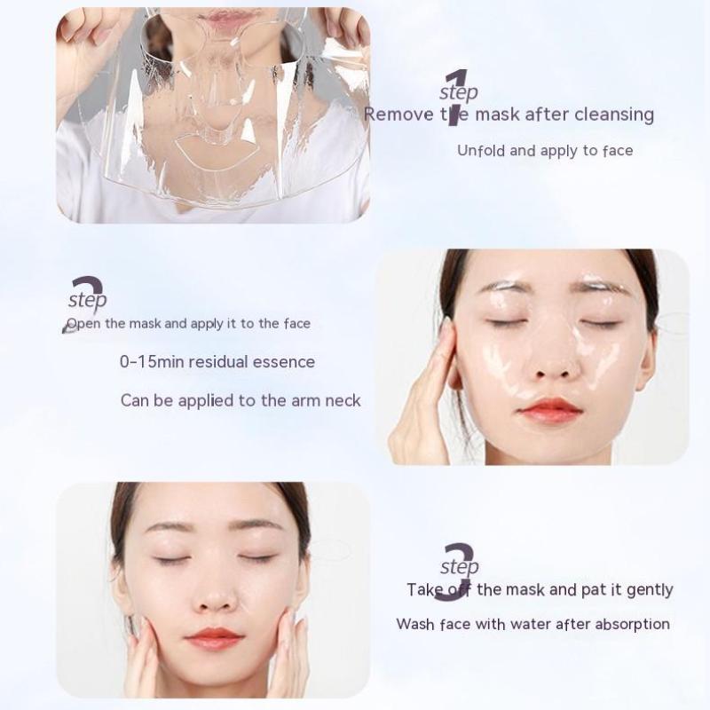 Moisturizing Collagen Facial Mask Anti Wrinkle Hyaluronic Acid Crystal Facial Mask Skincare Cosmetics 5 Pieces In a Box