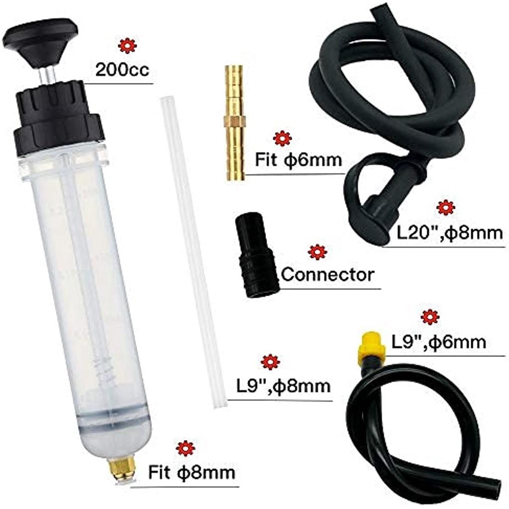 Ручной насос Пистолет для откачки масла Шприц для замены жидкости 200 мл-3 Тип Совершенно новый всасывающий насос с усиленным всасыванием - для заднего моста трансмиссии двигателя