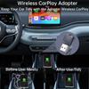 2-в-1 Беспроводной адаптер CarPlay Android Auto, проводной в беспроводной, умный USB-донгл для iPhone и Android