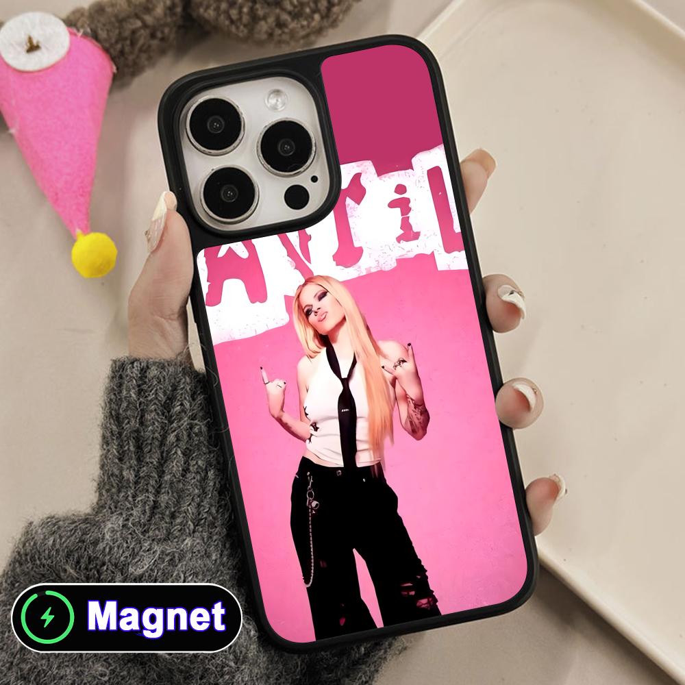 Матовая поверхность Avril Lavigne Чехол для мобильного телефона Magsafe для iPhone 17 16 15 14 13 12 11 Air Pro Max Plus Цветная крышка