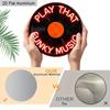 2D Плоский Алюминиевый Знак 'Play That Funky Music' 7,87 дюйма, Знак CD Пластинки, Теплые Красные Буквы, Неоновый Знак для Декора Стены, Музыка, Караоке-Бар, Клуб, Магазин Пластинок